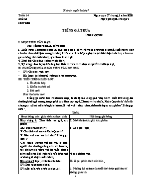 Giáo án Ngữ văn lớp 7 - Tiết 53 đến 72 - Năm học 2008-2009